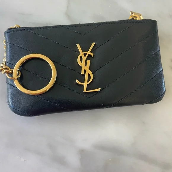 🌿authentic YSL Saint Laurent key pouch black - Picture 2 of 5